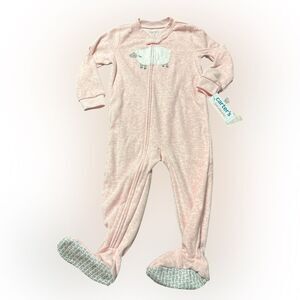 Nwt 2t Carter's Pink sheep fleece footed Pajamas